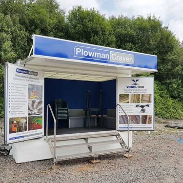 Plowman Craven with a Mobex consultation Trailer