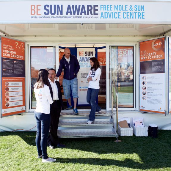 Sun Awareness Engagemnt Campaign with Mobex Trailer & Gazebo 