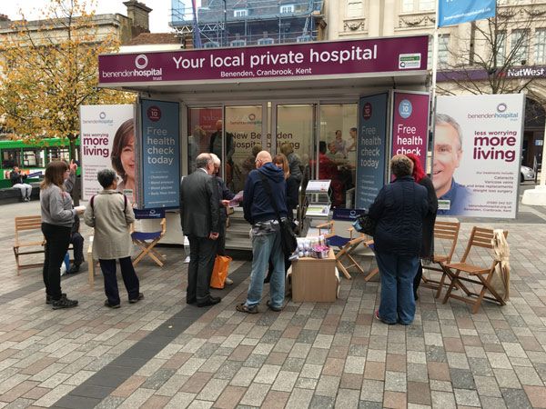 Benenden Hospital Trust take the road to offer free health checks 