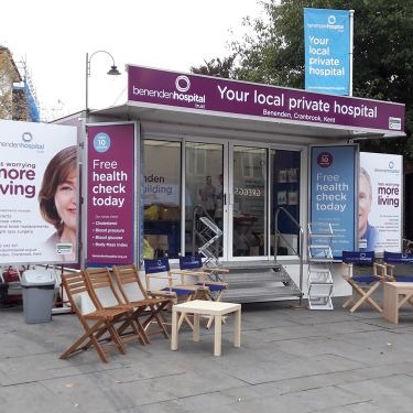 Benenden Hospital Trust town centre roadshow 